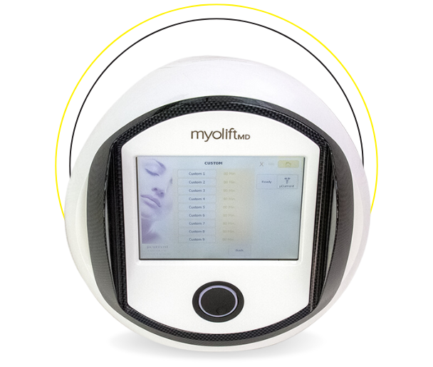 Facial lifting device results from using microcurrent technology.