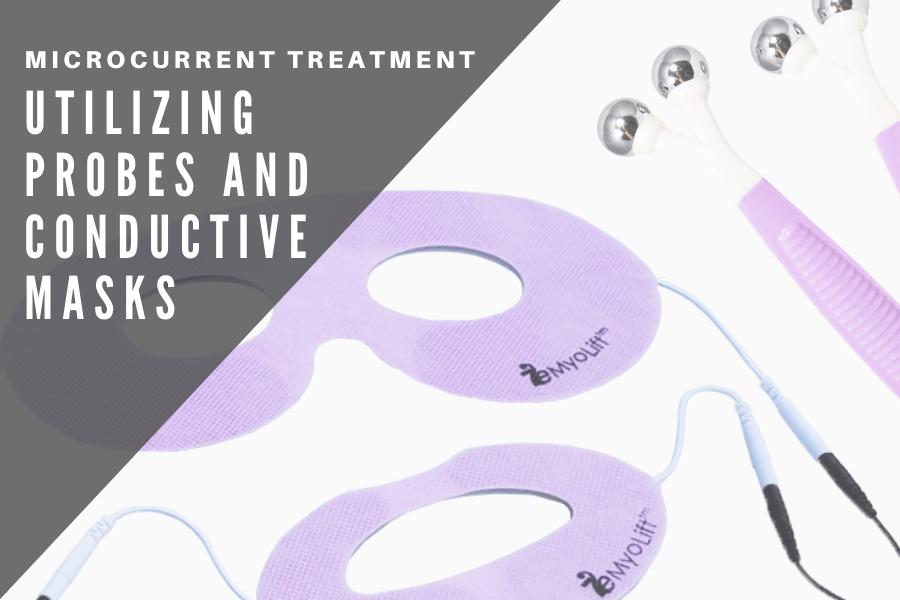 Microcurrent Treatment Utilizing Probes AND Conductive Masks – 7E Wellness