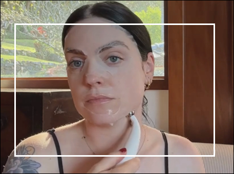 Restorative face mask designed to improve skin health and appearance.