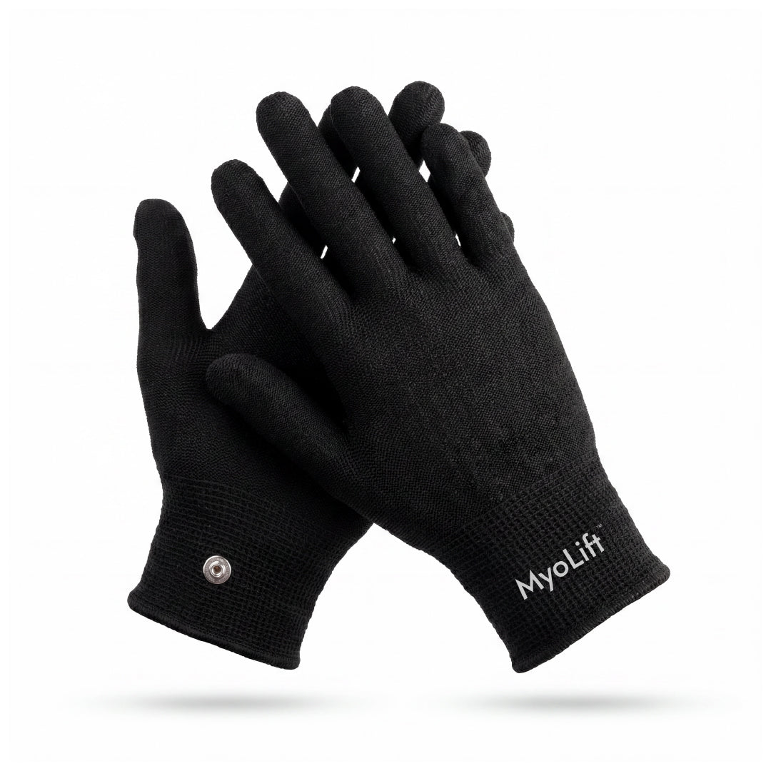 Microcurrent Conductive Gloves and Gua Sha Accessories Kit