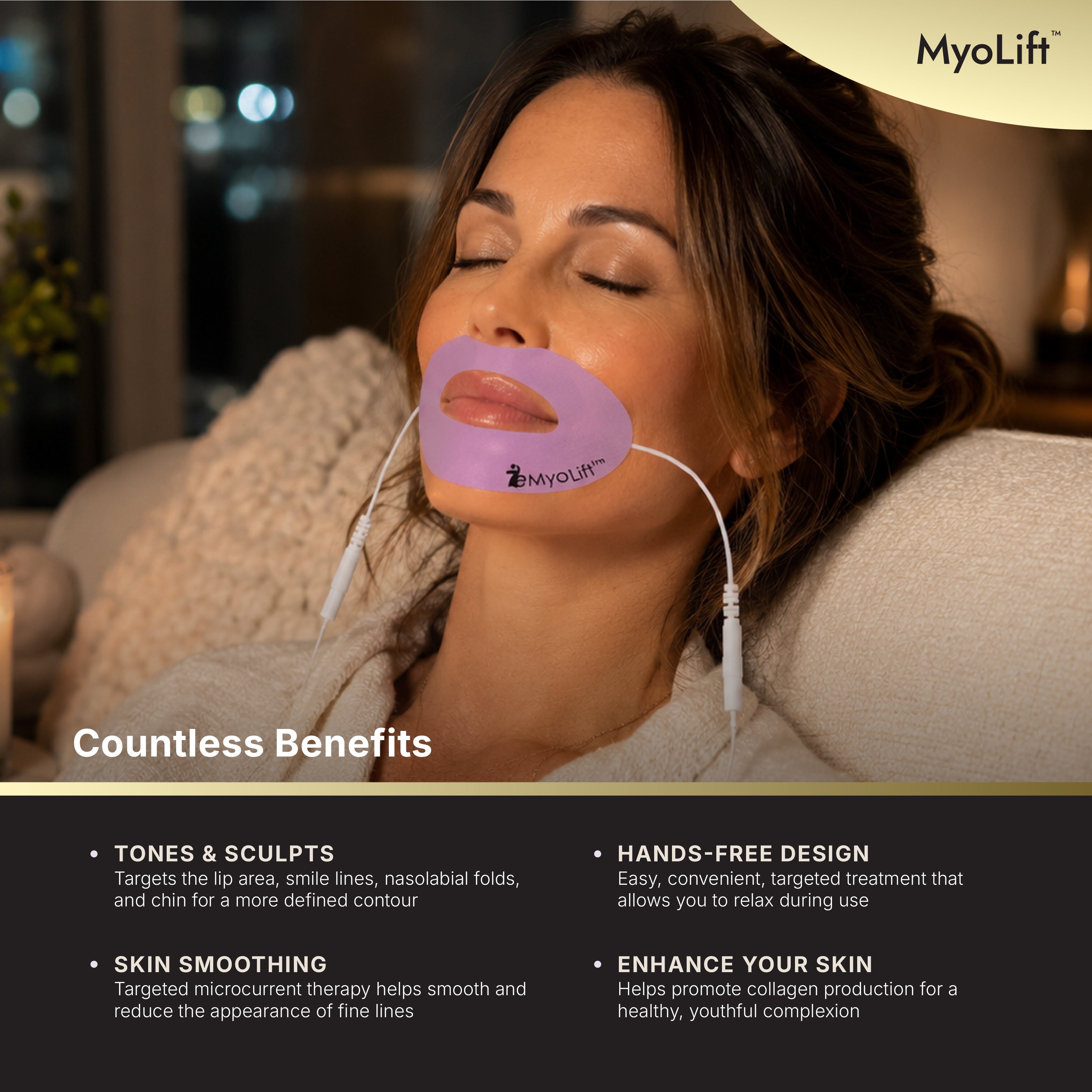Microcurrent Therapy for Lips with Conductive Lip Mask – 7E Wellness