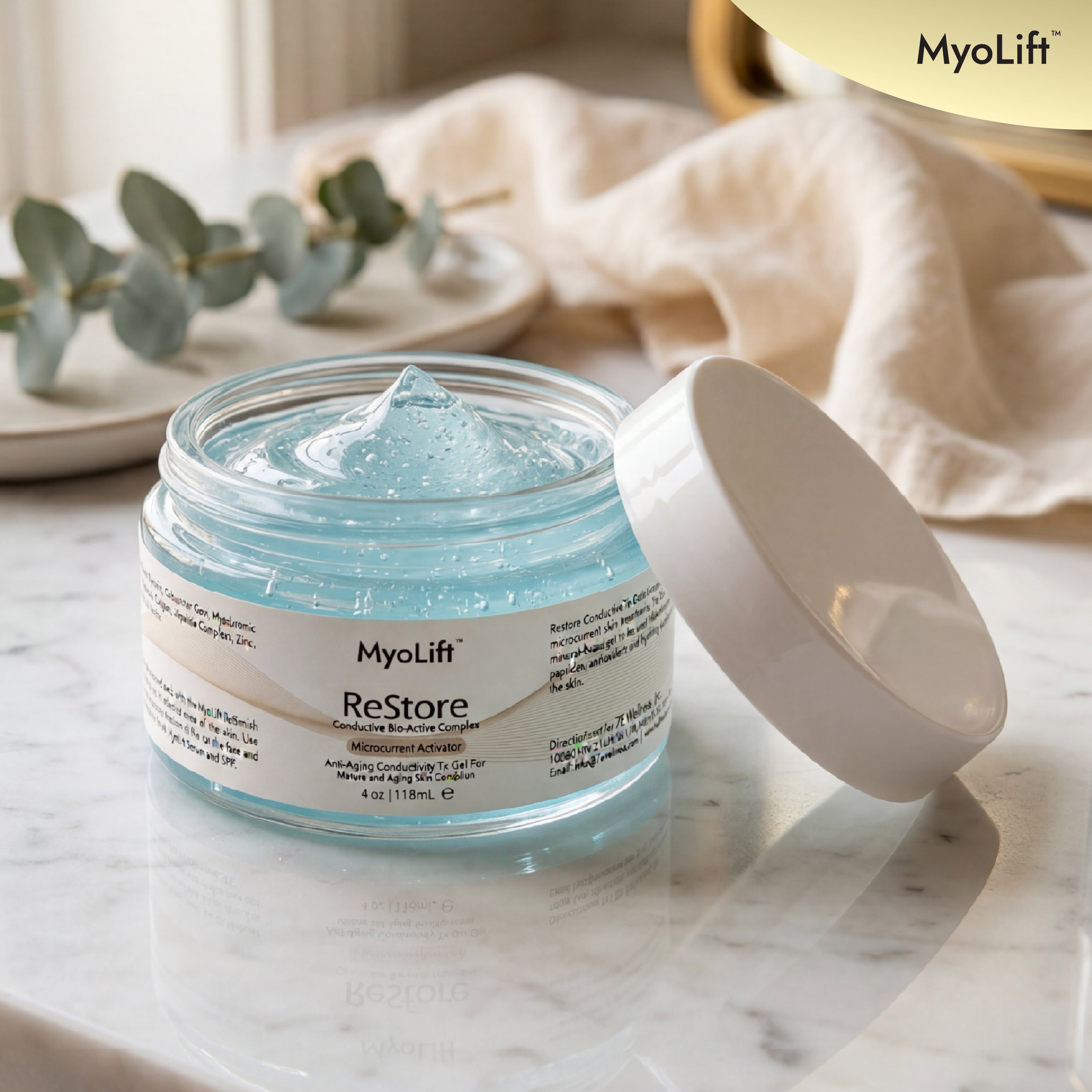 Microcurrent ReStore 4oz Conductive Gel for Face – 7E Wellness