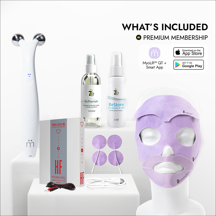 7e Wellness X Meder Beauty | MyoLift QT Plus Glass Skin Set