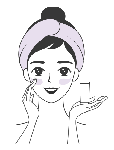 Completing your skincare routine with our anti-aging peptide serum.